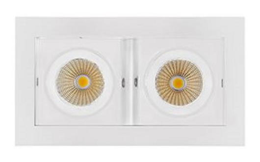 Встраиваемый светильник Arlight Cl-kardan CL-KARDAN-S180x102-2x9W Day (WH, 38 deg) - купить за 6890.00 руб.