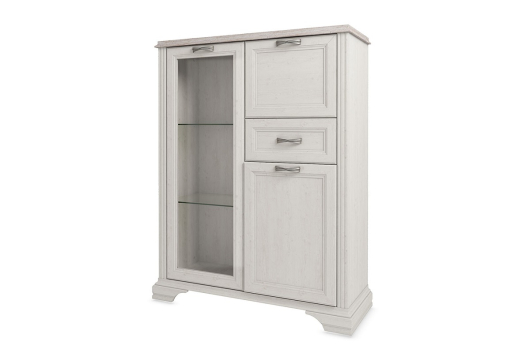 Шкаф с витриной 1V2D1S Монако - купить за 32999.00 руб.
