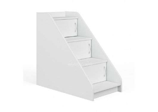 Лестница угловая ЛУ-02 белая - купить за 7930.00 руб.