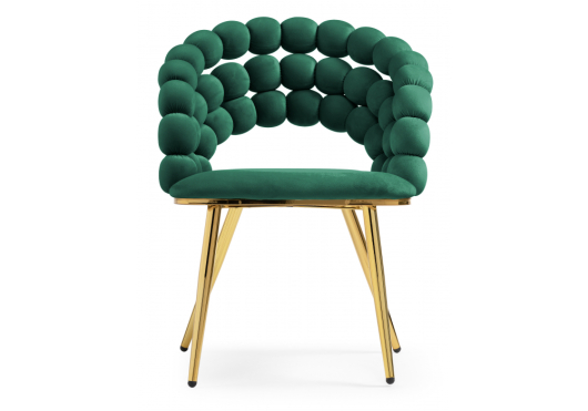 Стул на металлокаркасе Ball green / gold - купить за 15870.00 руб.