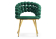 Стул на металлокаркасе Ball green / gold - купить за 15870.00 руб.
